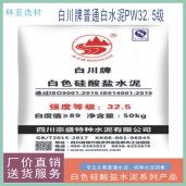 西安白水泥廠家 西安PW32.5級白水泥 西安白川牌32.5級白水泥