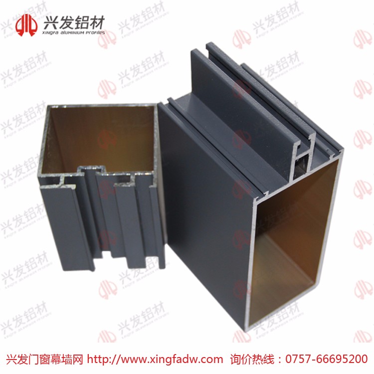 興發(fā)鋁材 建筑鋁型材大品牌廠家直銷鋁合金幕墻立柱|氟碳|國標(biāo)